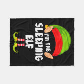 Funny Sleeng Elf Matching Family Group Pj Christma Fleece Deken (Voorkant (Horizontaal))