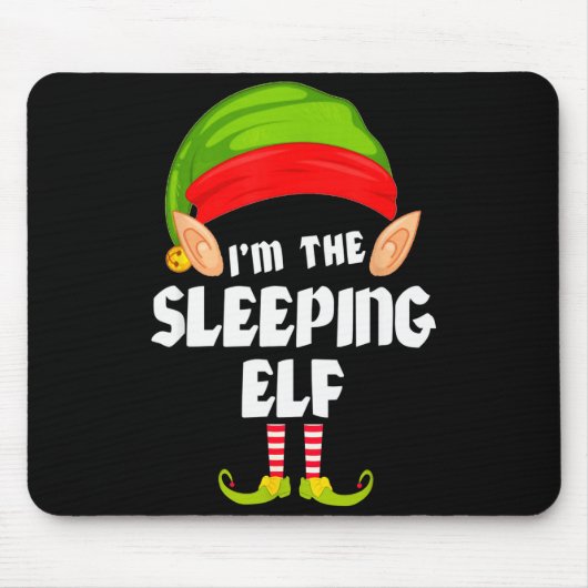 Funny Sleeng Elf Matching Family Group Pj Christma Muismat (Voorkant)
