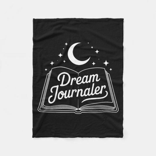 Funny Sleep Hygiene Dream Journaling Status Symbol Fleece Deken (Voorkant)