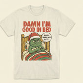 Funny Sleep Lover Christmas Bed Shirt