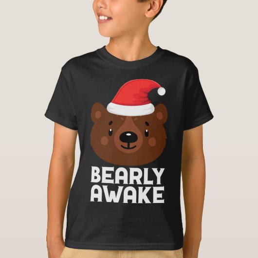 Funny Sleeping Lazy Barly Awake Bruin Beer Christ T-shirt (Voorkant)