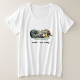 Funny, sleeping meerkats grote maat t-shirt