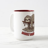 Funny Sleeping Sloth Melting Coffee Mug Tweekleurige Koffiemok (Voorkant links)