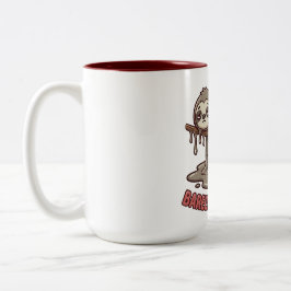 Funny Sleeping Sloth Melting Coffee Mug Tweekleurige Koffiemok