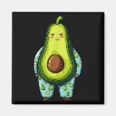 Funny Sleepy Avocado In Pajama Costume For Boys An Magneet (Voorkant)