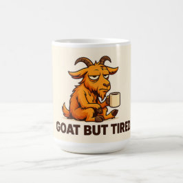 Funny Sleepy Goat Mug for Coffee Addicts Koffiemok