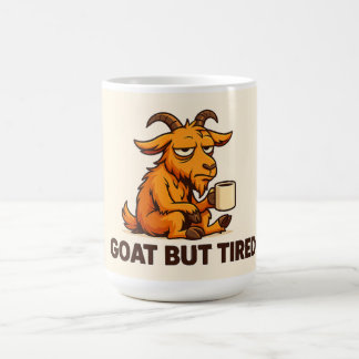 Funny Sleepy Goat Mug for Coffee Addicts Koffiemok