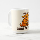Funny Sleepy Goat Mug for Coffee Addicts Koffiemok (Voorkant links)