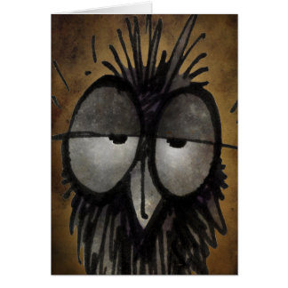 Funny Sleepy Owl