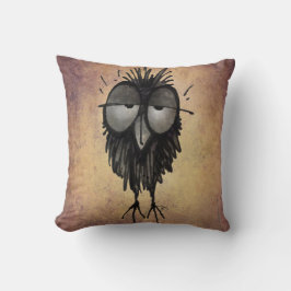 Funny Sleepy Owl Art Kussen
