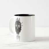 Funny Sleepy Owl Tweekleurige Koffiemok (Voorkant links)