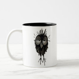 Funny Sleepy Owl Tweekleurige Koffiemok