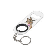 Funny Sleutelhanger Bottle Opener met Speelse Gira Mini Flessenopener (Achterkant Gekanteld)