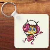 Funny Sleutelhanger met Guitar Player Bee (Voorkant)