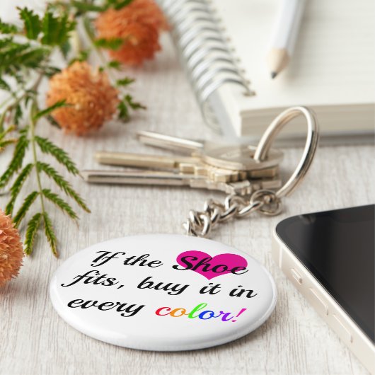 Funny Sleutelhanger voor de Shoe Lover (Zijkant)