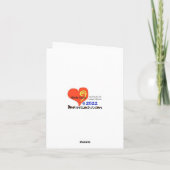 Funny Slice of Pizza-kerstKaart Kaart (Achterkant)