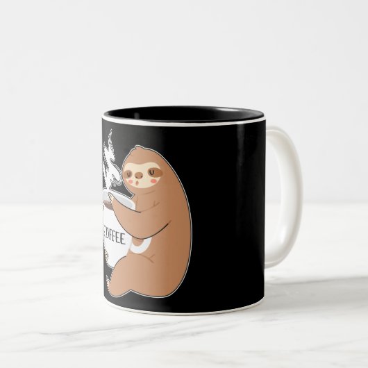 Funny Sloffee Coffee/Sloth Mok (Voorkant rechts)