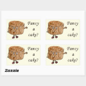 Funny Slogan Fancy een Humor Rechthoekige Sticker (Vel)