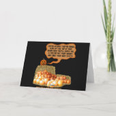 Funny slogan Halloween Kaart (Achterkant)