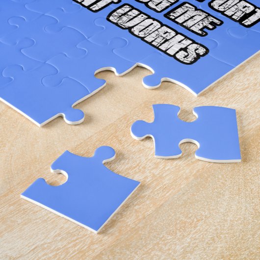 Funny slogan legpuzzel (Zijkant)