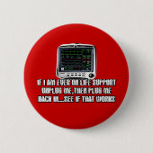 Funny slogan ronde button 5,7 cm (Voorkant)