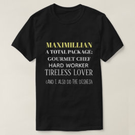 Funny slogan voor één man die volledig aanpasbaar  t-shirt