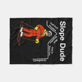 Funny Slope Dude Algebra Geometry Middle School Ma Fleece Deken (Voorkant (Horizontaal))