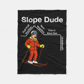 Funny Slope Dude Algebra Geometry Middle School Ma Fleece Deken (Voorkant)