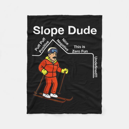 Funny Slope Dude Algebra Geometry Middle School Ma Fleece Deken (Voorkant)