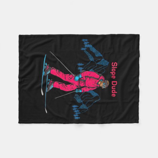 Funny Slope Dude Algebra Geometry Middle School Ma Fleece Deken (Voorkant (Horizontaal))