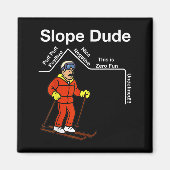 Funny Slope Dude Algebra Geometry Middle School Ma Magneet (Voorkant)