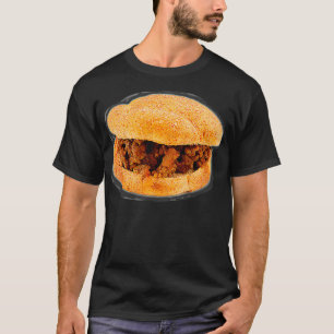 Funny Sloppy Joe beef sandwich, Halloween cos T-shirt