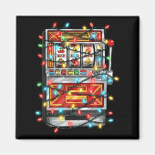 Funny Slot Machine Christmas Graphics Lights Lover Magneet (Voorkant)