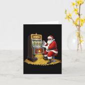 Funny Slot Machine Santa Christmas Graphic Casino Kaart (Gele Bloem)