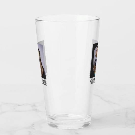 Funny Sloth Add Your Text Computer Games Cartoon Glas (Links)