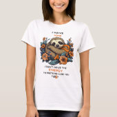 Funny Sloth ADHD Awareness Shirt, ADHD Ondersteuni T-shirt (Voorkant)
