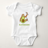 Funny Sloth Avocado Romper (Voorkant)