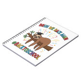 Funny Sloth Back to School Notitieboek (Linkerzijde)
