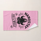 Funny Sloth Bathroom Humor Namastay Handdoek (Handdoek)