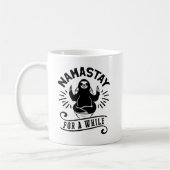 Funny Sloth Bathroom Humor Namastay Koffiemok (Links)