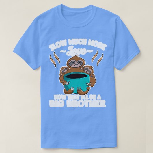Funny Sloth Big Brother Zwangerschap T-shirt (Design voorkant)