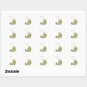 Funny Sloth Birthday Sticker - Sarcastic Vintage (Vel)