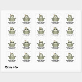 Funny Sloth Birthday Sticker - Sarcastic Vintage (Vel)