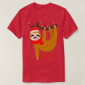 FUNNY SLOTH CHRISTMAS GIFT T-SHIRT (Design voorkant)