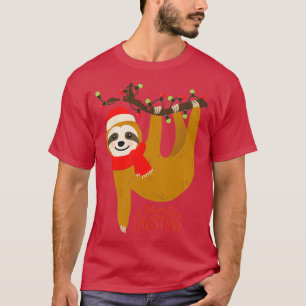 FUNNY SLOTH CHRISTMAS GIFT T-SHIRT