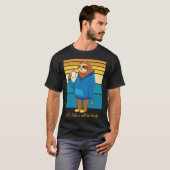 Funny Sloth Coffee Drinker Coffee Breaks T-shirt (Voorkant volledig)