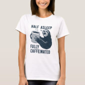 Funny Sloth Coffee T-shirt (Voorkant)