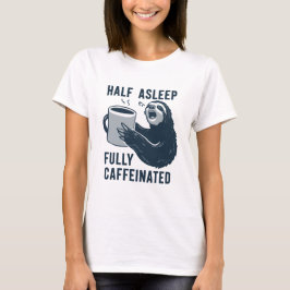 Funny Sloth Coffee T-shirt