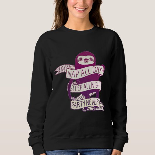 Funny Sloth Design Biology Trui (Voorkant)