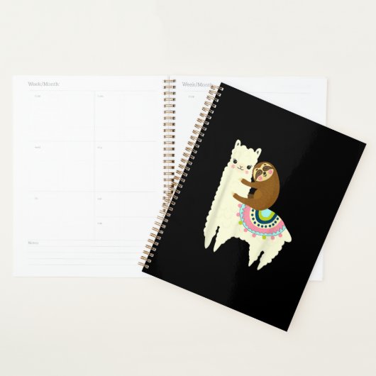 Funny sloth en lama planner (Display)